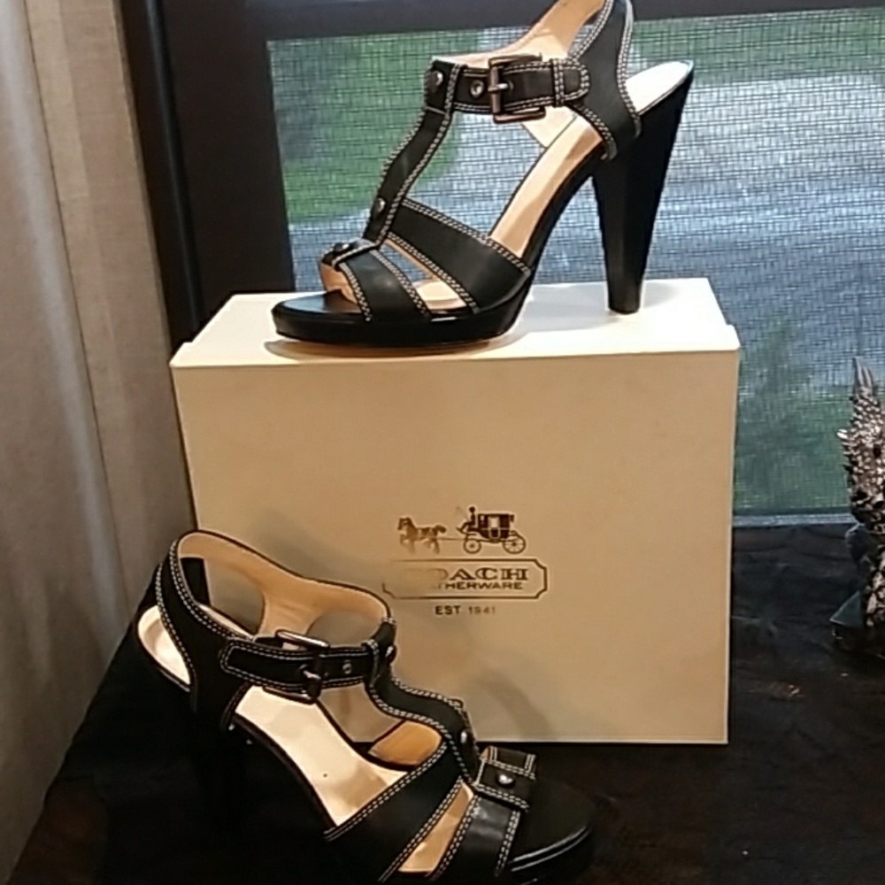 Coach leather shoes